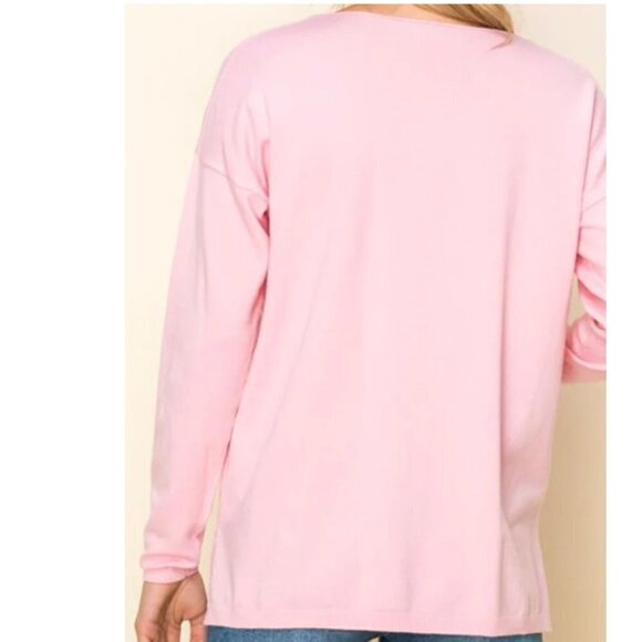 Staccato Kehlani V-Neck Sweater Bright Pink - Picture 12 of 12